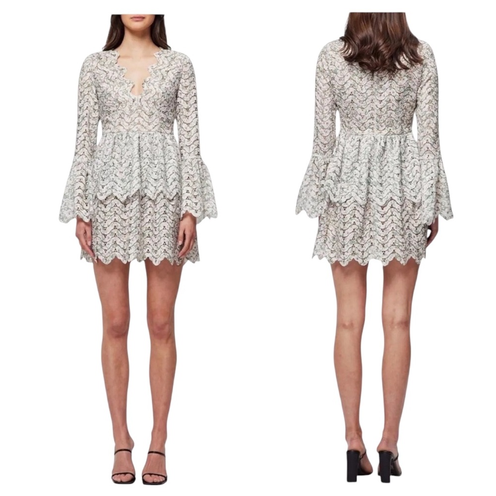 NWT Elliatt Ritual Dress Sage/White Sz. Small - Picture 3 of 9